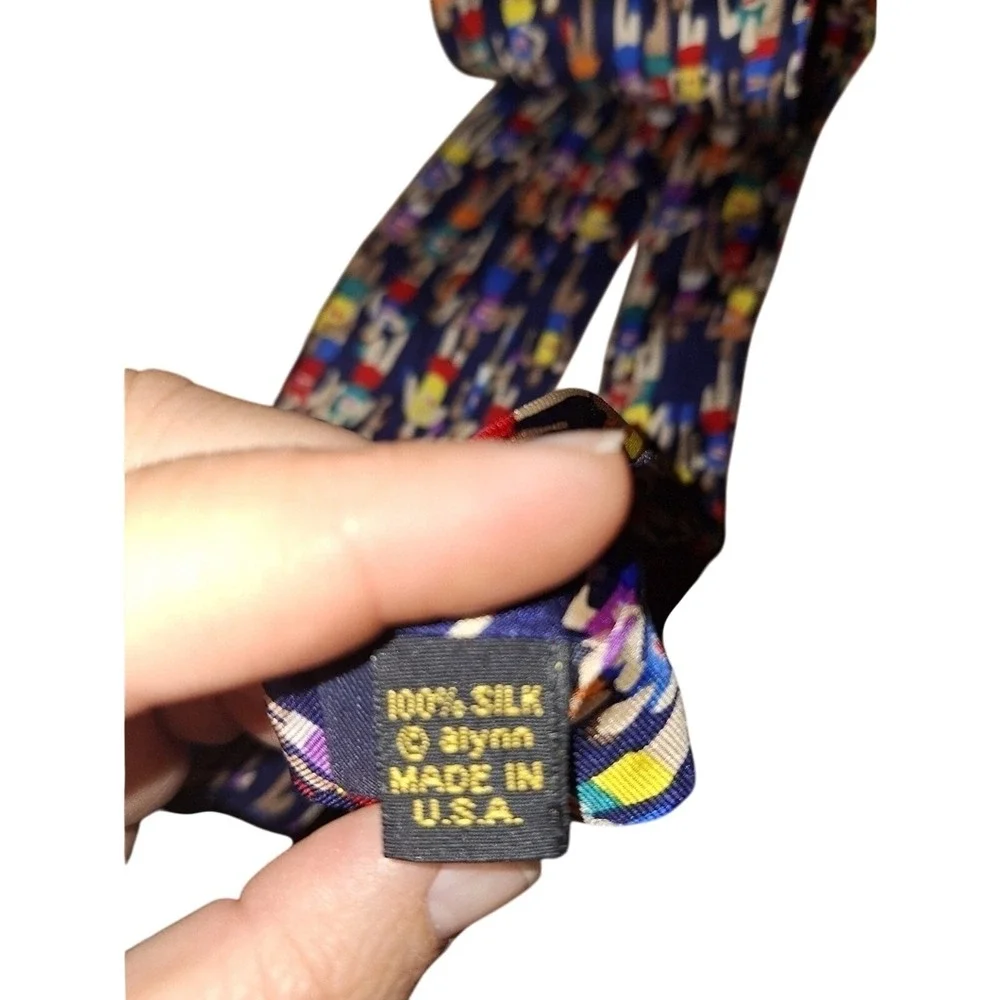 Men's Mararthon Alynn NeckWear‎ 100% Silk Tie Fun Runner Office Casual Whimsical